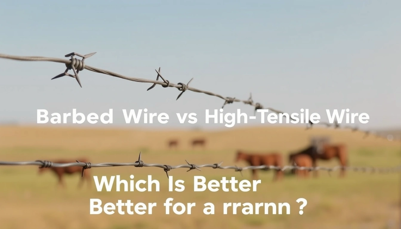Barbed Wire Fence vs High-Tensile Wire: Which Is Better for a Ranch? Barbed Wire Fence vs High-Tensile Wire: Which Is Better for a Ranch?