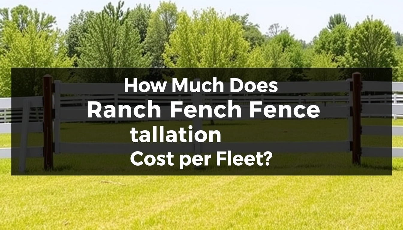How Much Does Ranch Fence Installation Cost per Foot? How Much Does Ranch Fence Installation Cost per Foot?