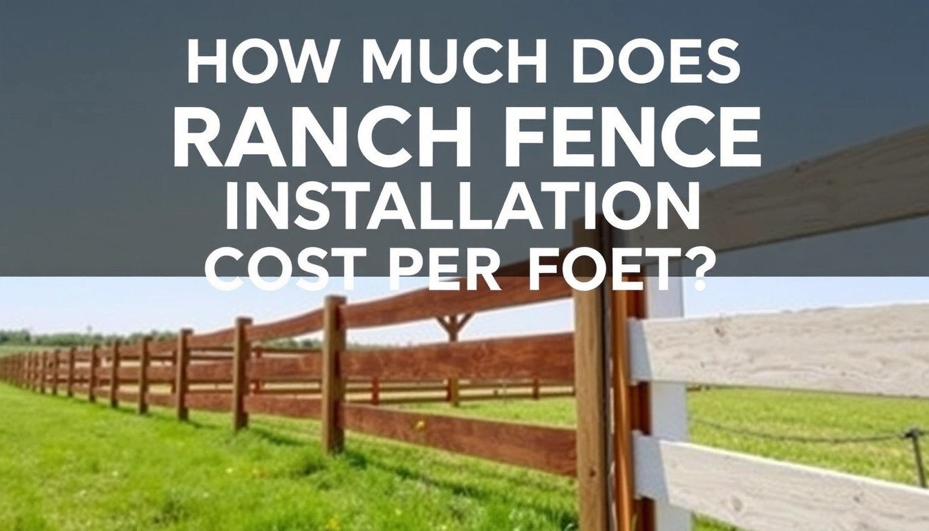 How Much Does Ranch Fence Installation Cost per Foot? How Much Does Ranch Fence Installation Cost per Foot?
