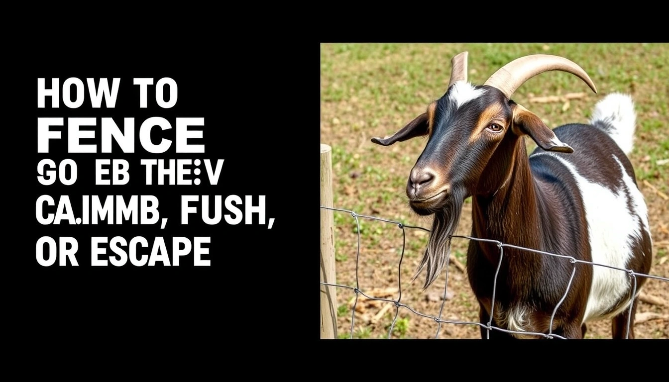 How to Fence Goats So They Cannot Climb, Push, or Escape How to Fence Goats So They Cannot Climb, Push, or Escape