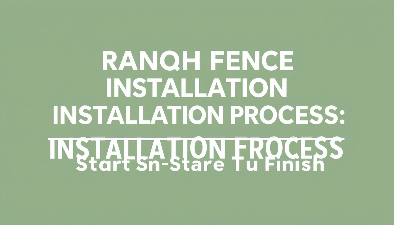 Ranch Fence Installation Process: What to Expect from Start to Finish