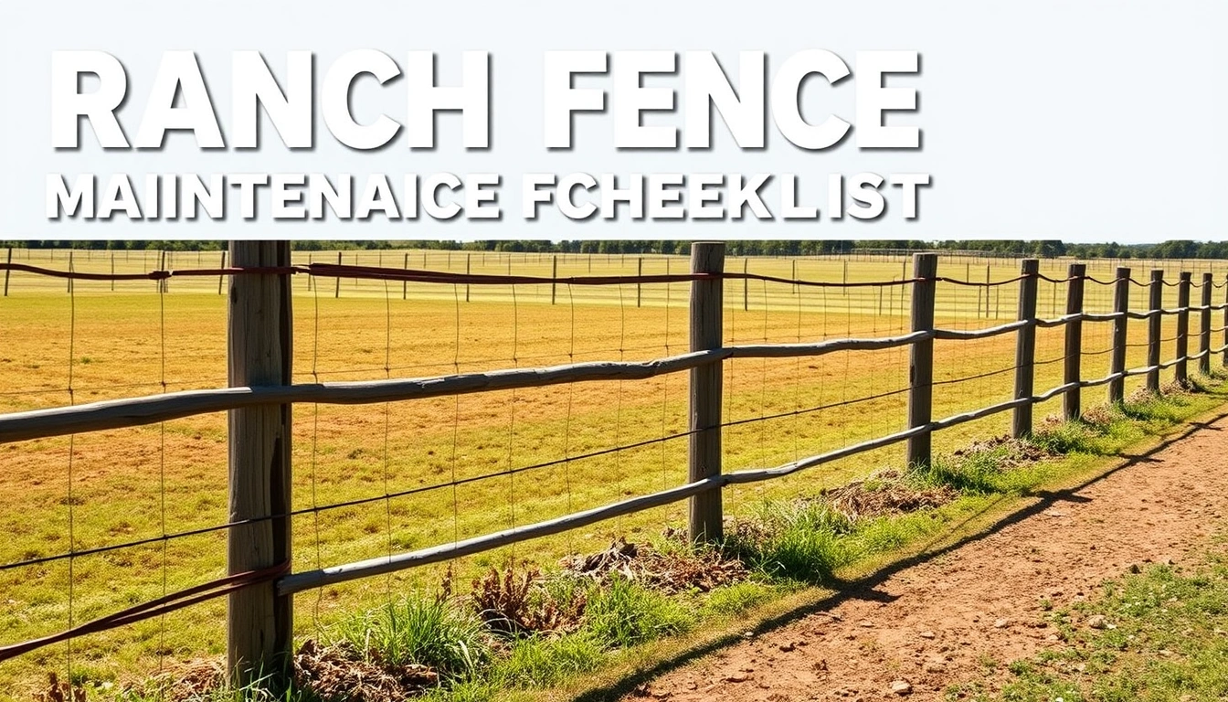 Ranch Fence Maintenance Checklist for Seasonal Inspections Ranch Fence Maintenance Checklist for Seasonal Inspections
