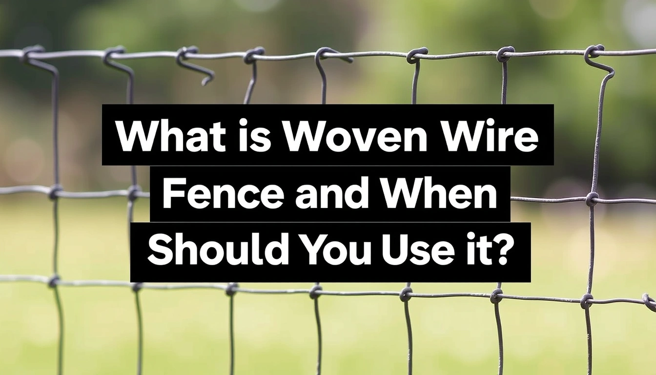 What Is Woven Wire Fence and When Should You Use It? What Is Woven Wire Fence and When Should You Use It?